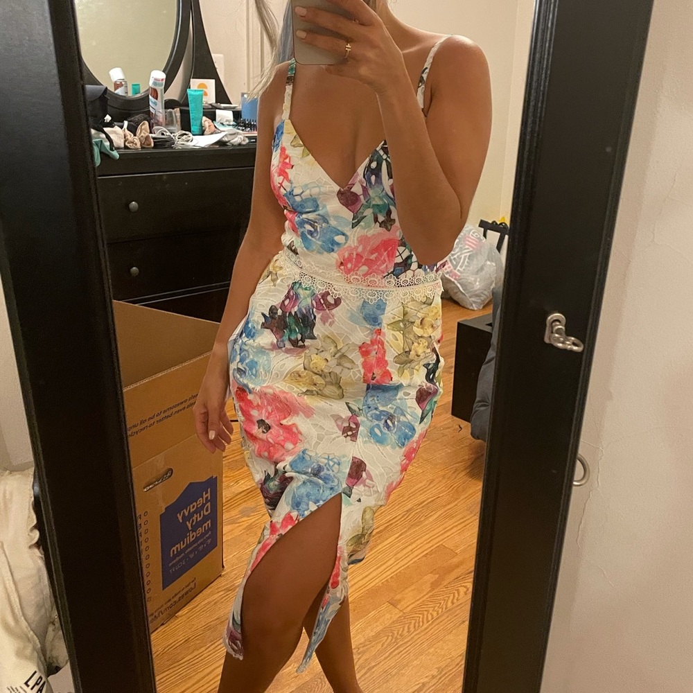 Dress the Population - Joelle Floral Print Dress